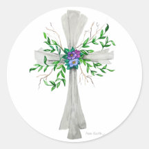 Fale Jesus Cinza Cruz com Flores