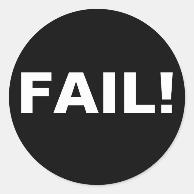 ADESIVO REDONDO FALHA! (Frente)