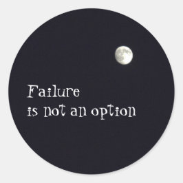 Adesivo Redondo Falha não em uma opção