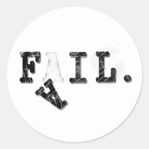 Adesivo Redondo falhará.