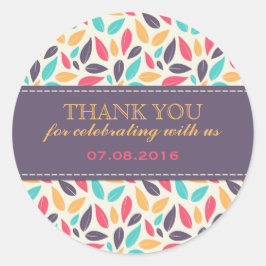 Adesivo Redondo Falling Deixa Padrões De Casamento De Favor