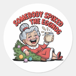 ADESIVO REDONDO FALLING ON THE CHRISTMAS TREE 