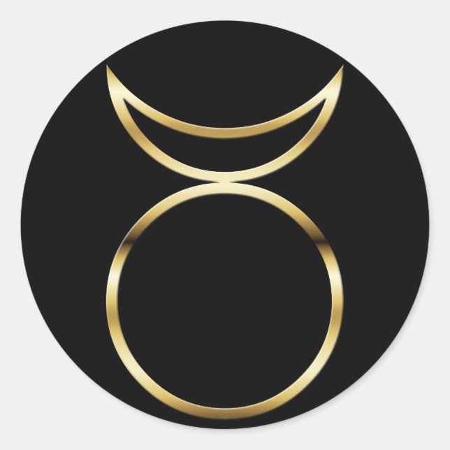 Adesivo Redondo Falln Pagan - Símbolo de Deus Cavalado (Frente)