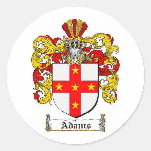 ADESIVO REDONDO FAMÍLIA ADAMS CREST - ADAMS CASACO ARMS
