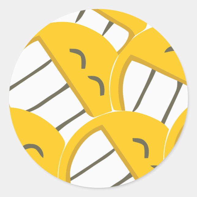 Adesivo Redondo Família Amarela (Frente)