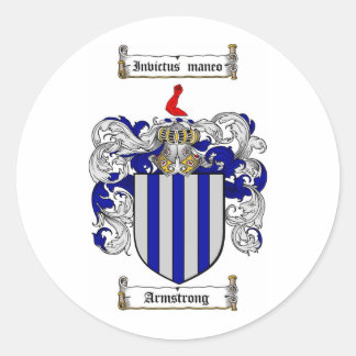 ADESIVO REDONDO FAMÍLIA ARMSTRONG - CASACO ARMSTRONG DE ARMAS