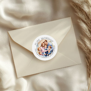 Adesivo Redondo Família da Convenção sobre o Culto Puro 2025 JW