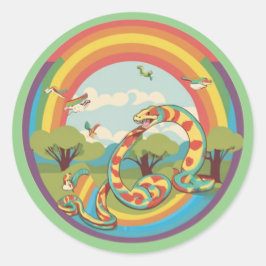 Adesivo Redondo Família de Cobra bonitos