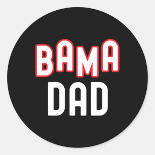 Adesivo Redondo Família Desportiva Bama Pai Alabama Sul