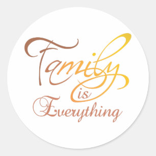 Adesivo Redondo Família É Tudo