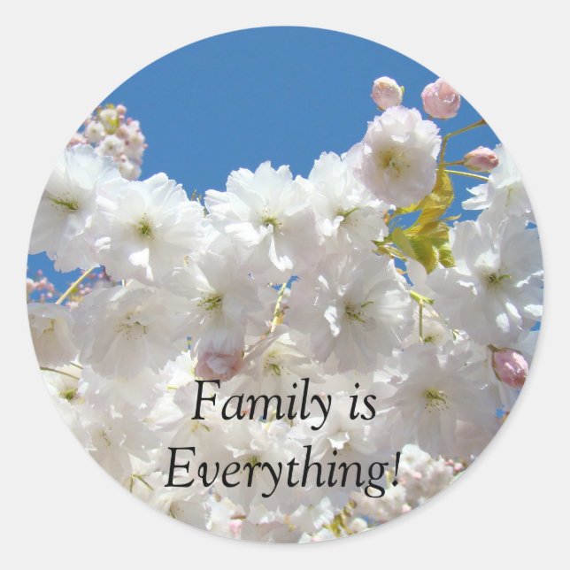 Adesivo Redondo Família é tudo! (Frente)
