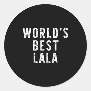 Adesivo Redondo Família engraçada lala do mundo