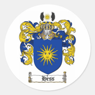 ADESIVO REDONDO FAMÍLIA HESS CREST - CASACO DE BRAÇOS HESS