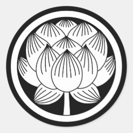 Adesivo Redondo Família Japonesa Crest-Lotus