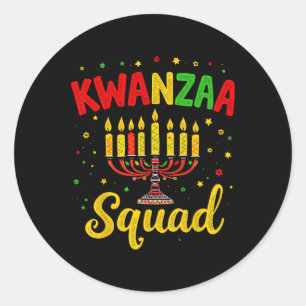 Adesivo Redondo Família Kwanza Squad Correspondente ao Feliz Norte