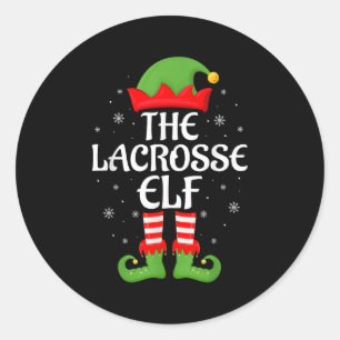Adesivo Redondo Família Lacrosse Elf Xmas Correspondente ao Cristo