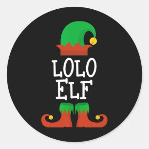 Adesivo Redondo Família O Elf Do Lolo Correspondência De Natal Pj