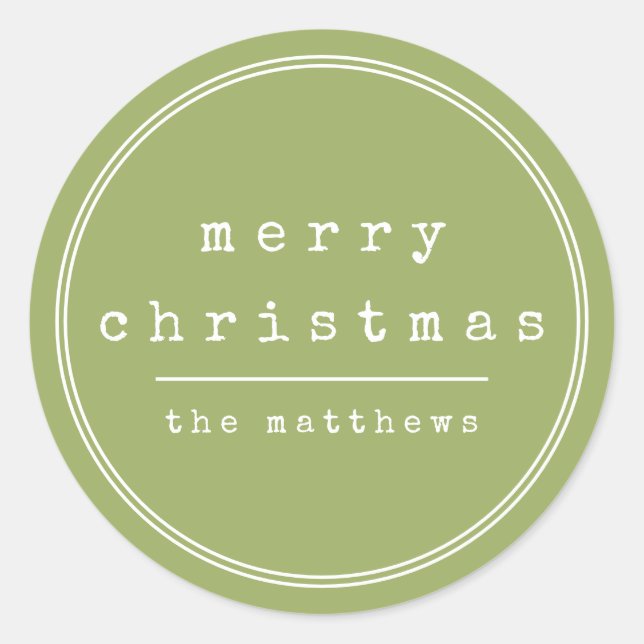 Adesivo Redondo Família Verde da Máquina de Digitalização Minimali (Frente)