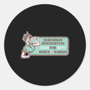 Adesivo Redondo Famílias De Biden Harris Vote Blue 2020 Democra