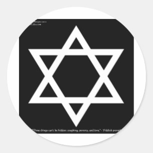 Adesivo Redondo Famosa Sabedoria Iídica Citação de Presentes Camis