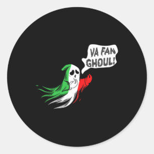 Adesivo Redondo Fan Ghoul Para Homens Dia de as Bruxas engraçado I