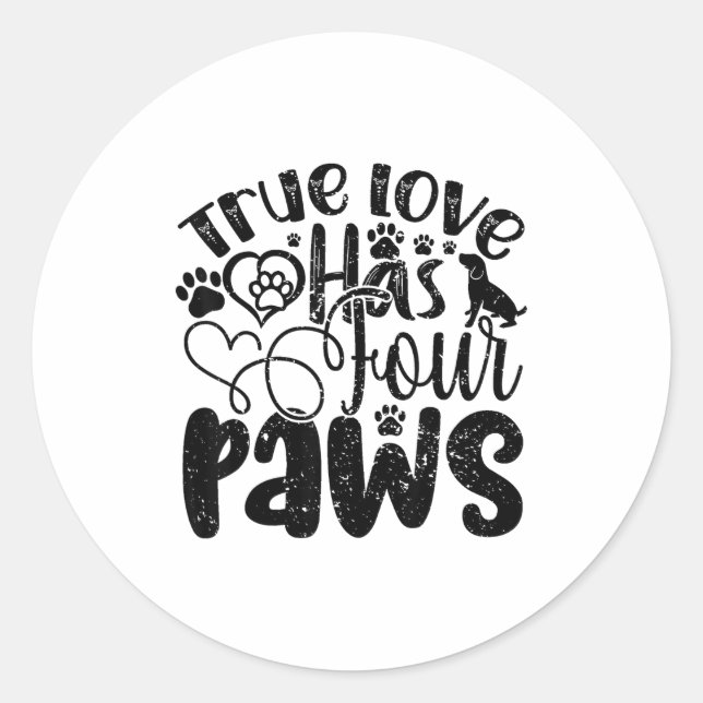 Adesivo Redondo Fans Of Pet-related Animals Shelters Donors  (Frente)