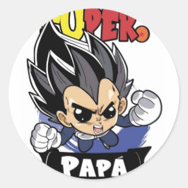 Adesivo Redondo fantacîa del  hêroe de mi infancia