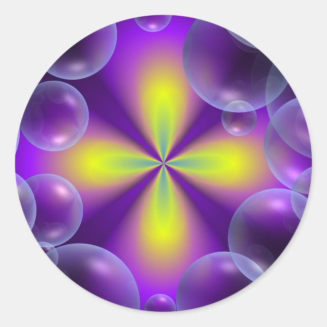 Adesivo Redondo Fantasia da bolha (Frente)