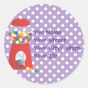 Adesivo Redondo Fantasia de Gumball