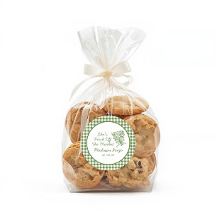 Adesivo Redondo Fantasia Fresca Recém-chegada ao Mercado Chá de No