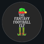 Adesivo Redondo Fantasia Futebol Elf Roupa Boy Christmas<br><div class="desc">Fantasy Futebol de Elf,  Roupa,  Jovens,  Jogo de Natal</div>
