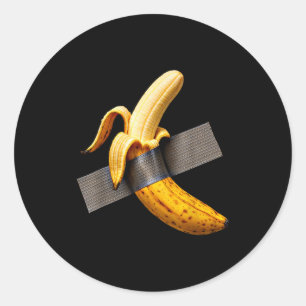 Adesivo Redondo Fantasias de Halloween Banana Descascada Fita Ades