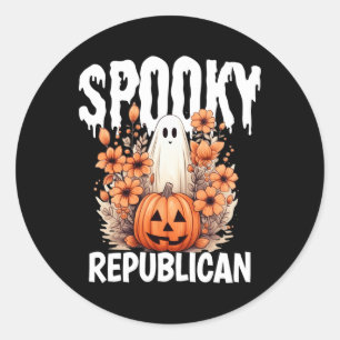 Adesivo Redondo Fantasias de Halloween de Família Republicana Comb