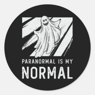 Adesivo Redondo Fantasma Caça Paranormal É Meu Caçador Fantasma