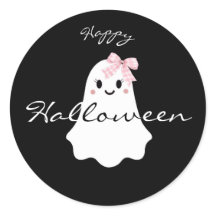 FANTASMA COR-DE-ROSA FOFINHO DE HALLOWEEN