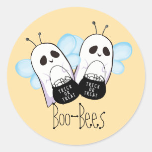 Adesivo Redondo Fantasma das Abelhas Boo