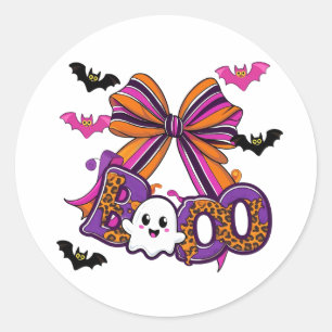 Adesivo Redondo Fantasma de Boo Bonito