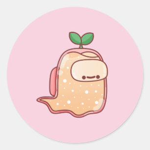 Adesivo Redondo Fantasma de Planta