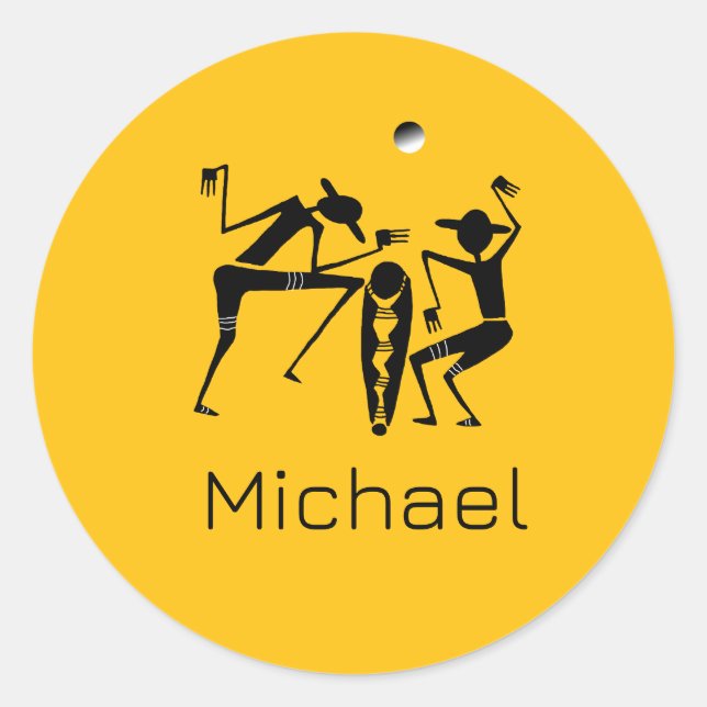 Adesivo Redondo Fantasma Lua Dance (Frente)