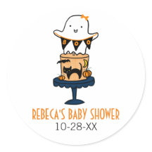 Fantasma no Bolo de Halloween