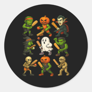 Adesivo Redondo Fantasmas Aranha Halloween Vampiro Esqueleto Assus