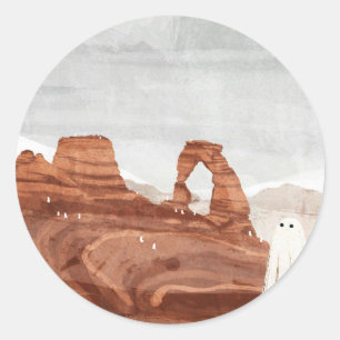 Adesivo Redondo Fantasmas de Moab