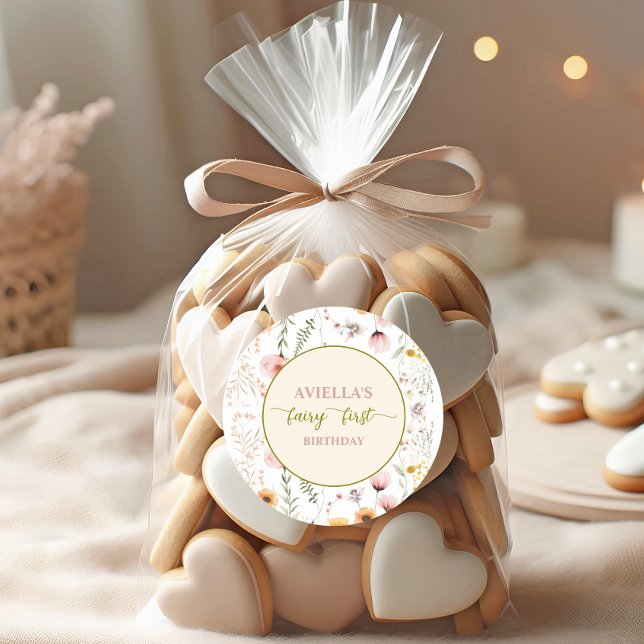 Adesivo Redondo Fantasy Fairy First Wildflower (Criador carregado)