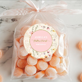 Adesivo Redondo Fantasy Fairy Flutter e Twirl Wildflower