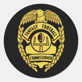 Adesivo Redondo Fantasy Football Comissário