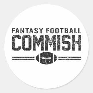 Adesivo Redondo Fantasy Futebol Commish