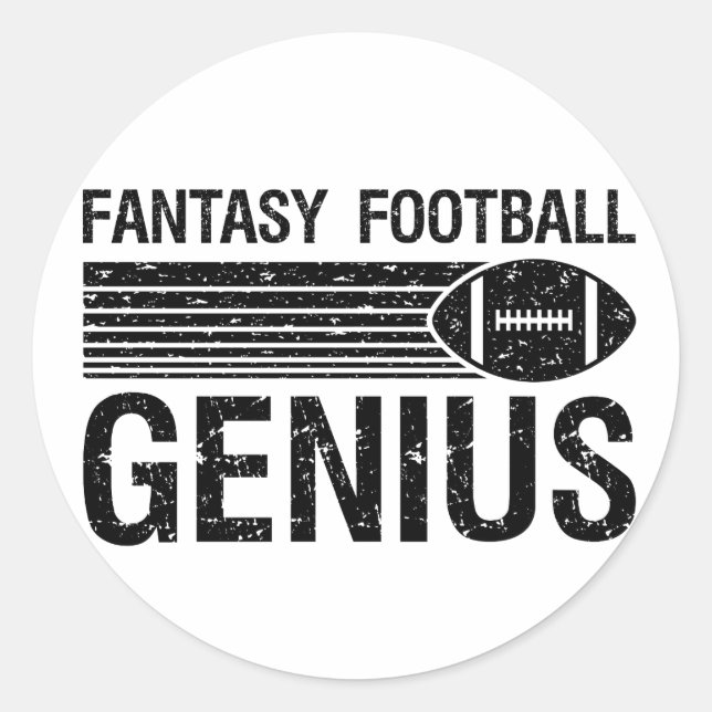 Adesivo Redondo Fantasy Futebol Genius 1 (Frente)