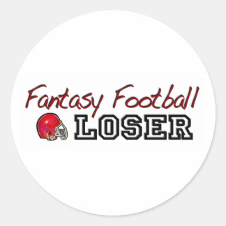 Adesivo Redondo Fantasy Futebol Loser