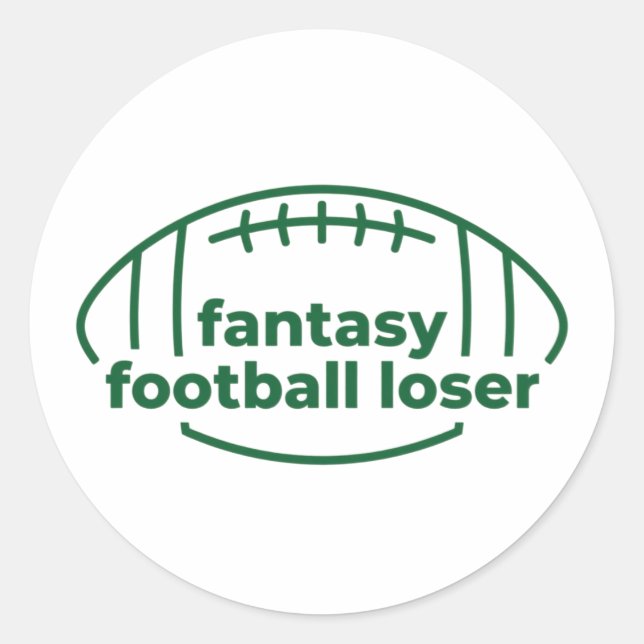Adesivo Redondo Fantasy Futebol Loser (Frente)