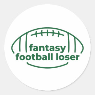 Adesivo Redondo Fantasy Futebol Loser